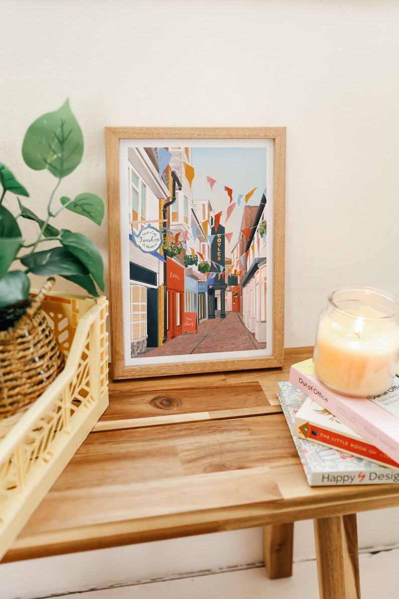Brighton, Brighton The Lanes,Brighton print, Brighton poster, Brighton art, Brighton poster, Living room print, Seaside prints image 6
