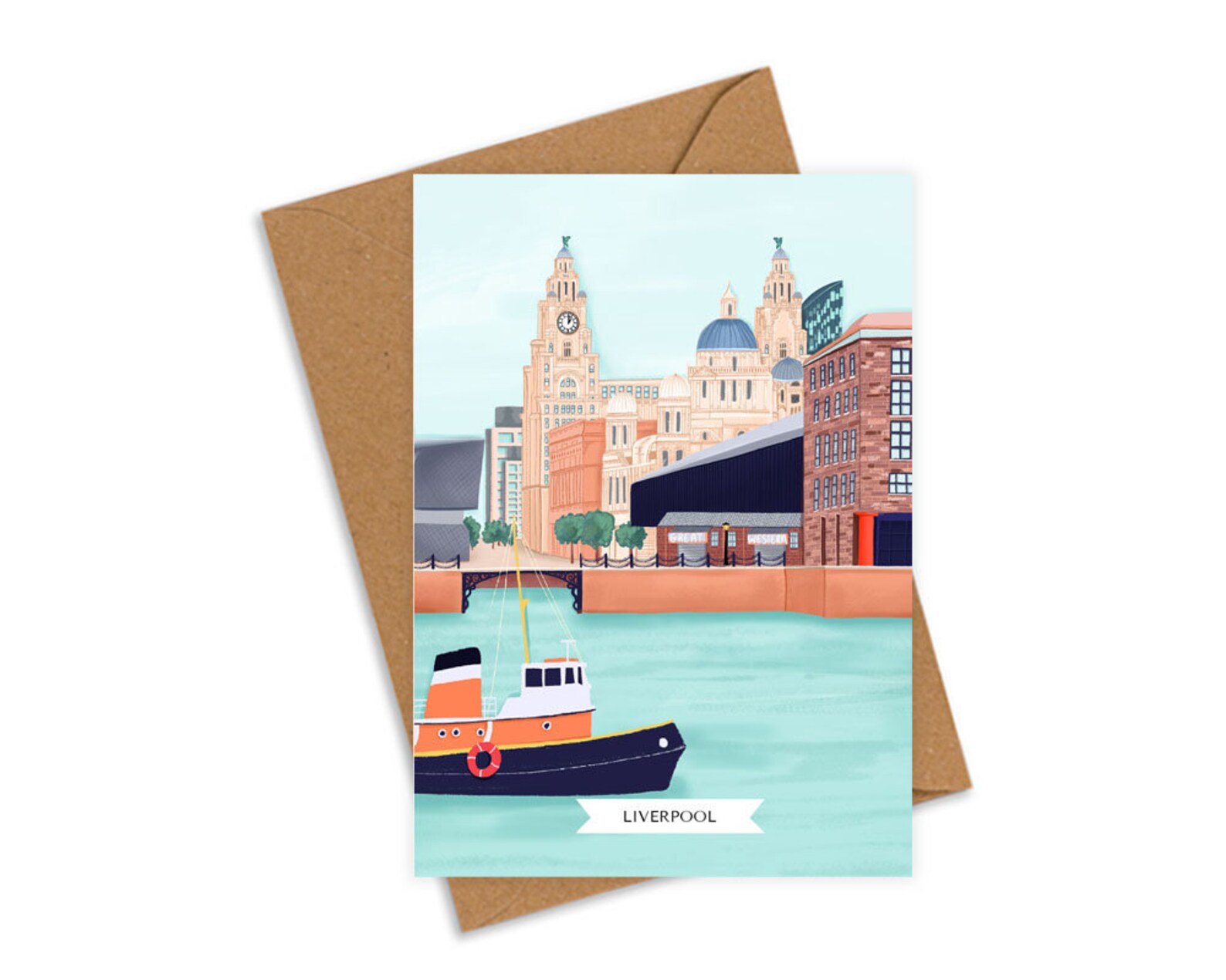 Liverpool A6 greetings card Liverpool home card Liverpool Etsy