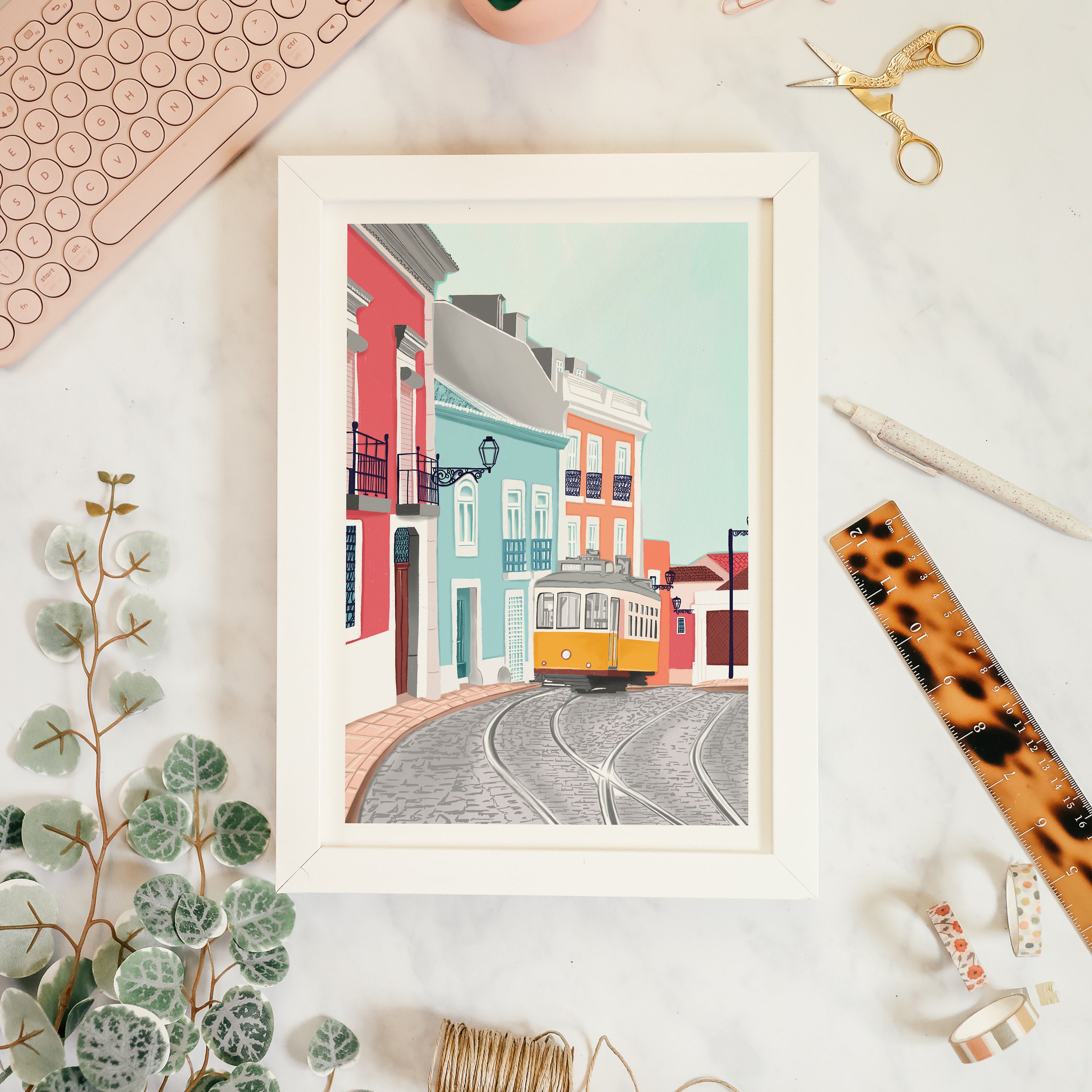 Lisbon Art Print Portugal Art Print Lisbon Print Lisbon Etsy UK