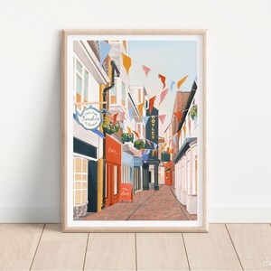 Brighton, Brighton The Lanes,Brighton print, Brighton poster, Brighton art, Brighton poster, Living room print, Seaside prints image 4