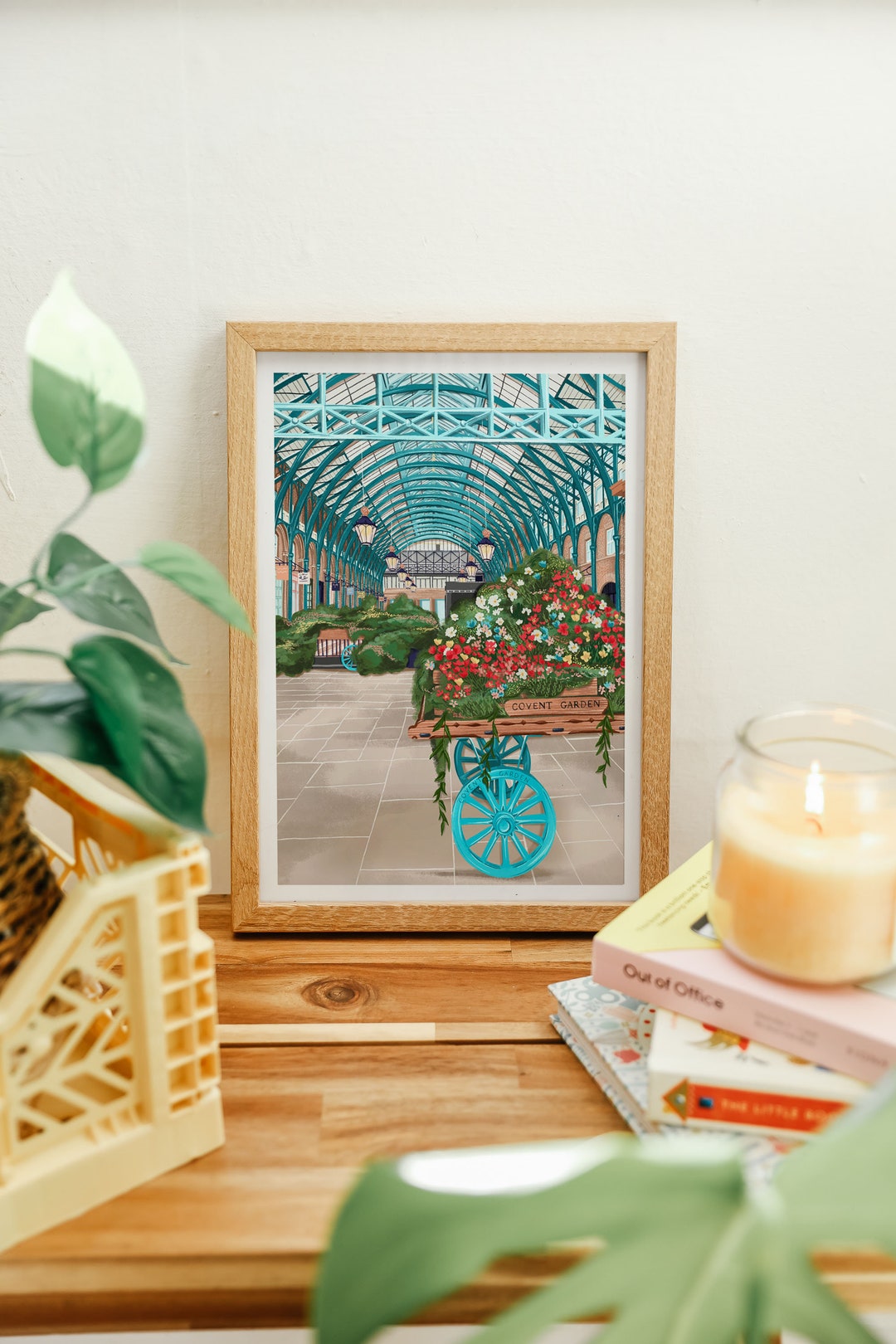 Covent Garden Art Print London Art Print Covent Garden Etsy