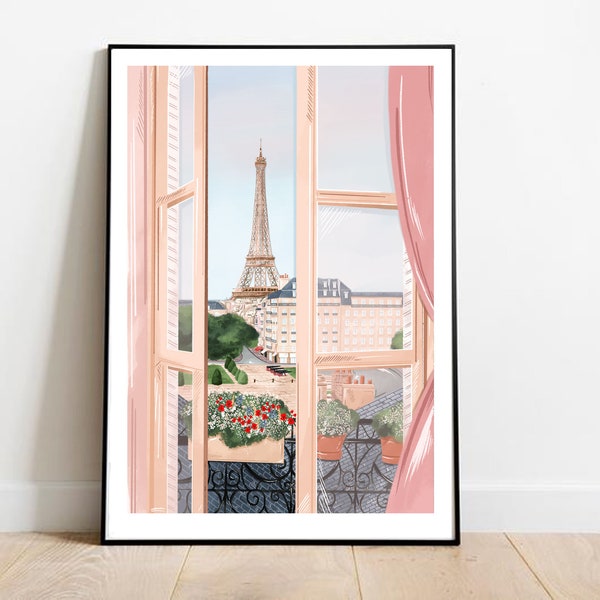 Torre Eiffel, impresión artística de París, impresiones artísticas de París, impresión artística de la Torre Eiffel, arte mural de París, impresión artística de la Torre Eiffel, cartel de viaje de París,
