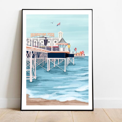 Brighton Print. Brighton Pier. Old Brighton Pier. Brighton Etsy UK