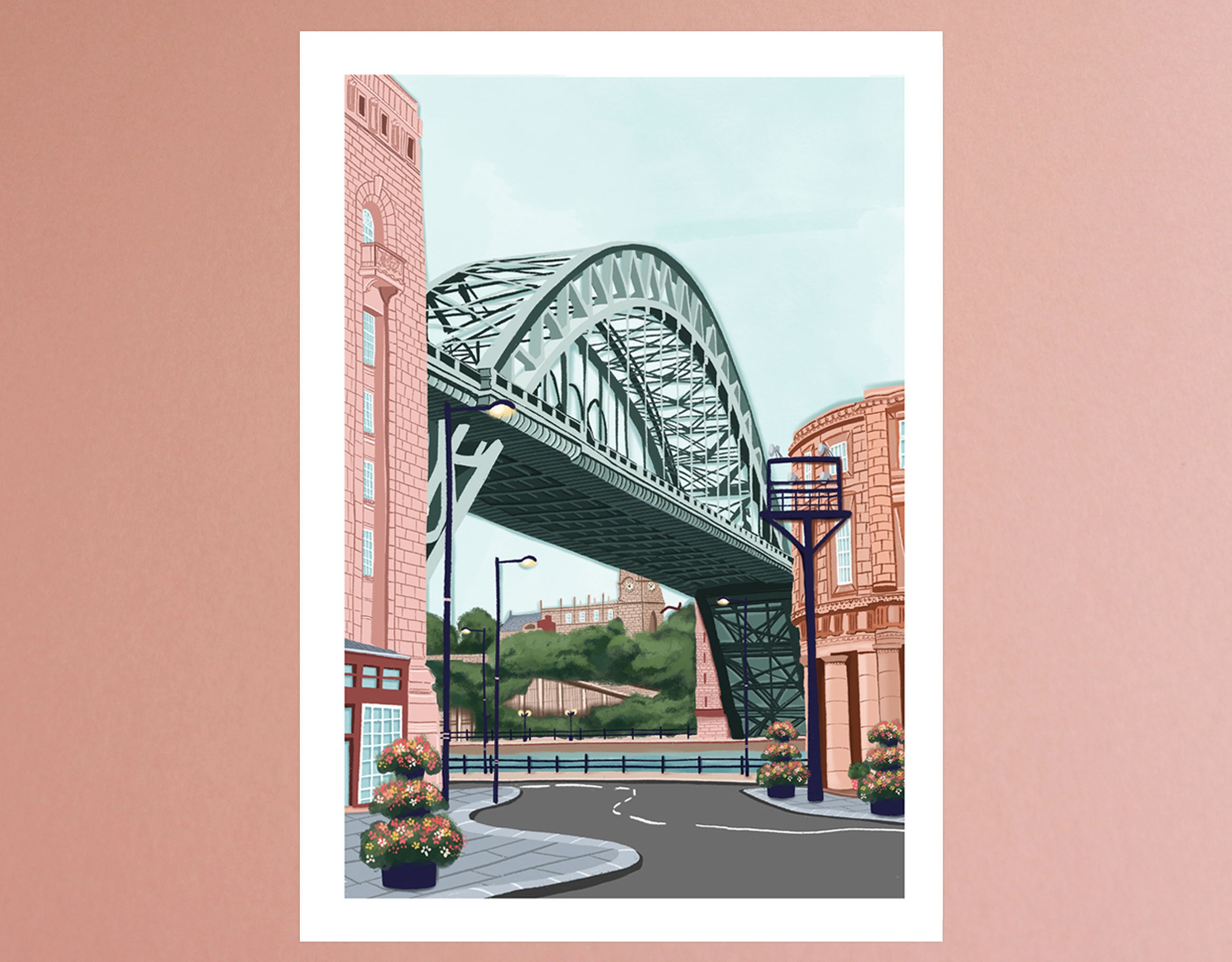 Newcastle Upon Tyne Newcastle The Tyne Bridge Art print Etsy