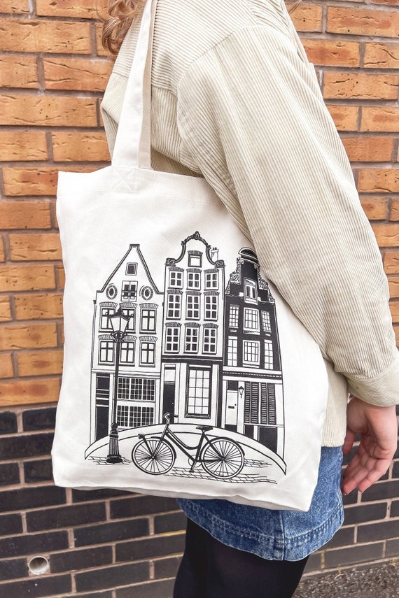 Tote Bag Illustrated Tote Bag Tote Canvas Tote Bag Cute Etsy UK