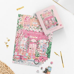 The Next Chapter, Bookshop, Cottage Core, Travel-Inspired Puzzle, 1000 piece Jigsaw Puzzle for adults