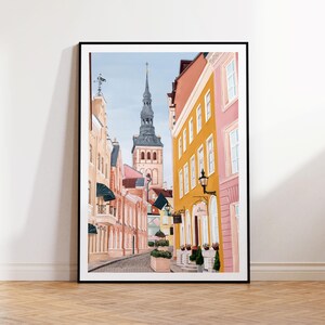 Tallinn,Tallinn Estonia Art Print, Tallinn art, Tallin print, Estonia art print, Estonia art, Estonia Tallinn print, Travel Print