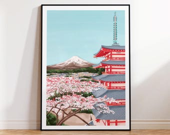 Japan art print, Kyoto art print, Japan Poster, Japanese art poster, Japan art, Japan wall art, Kyoto Japan, Kyoto wall art, Travel print