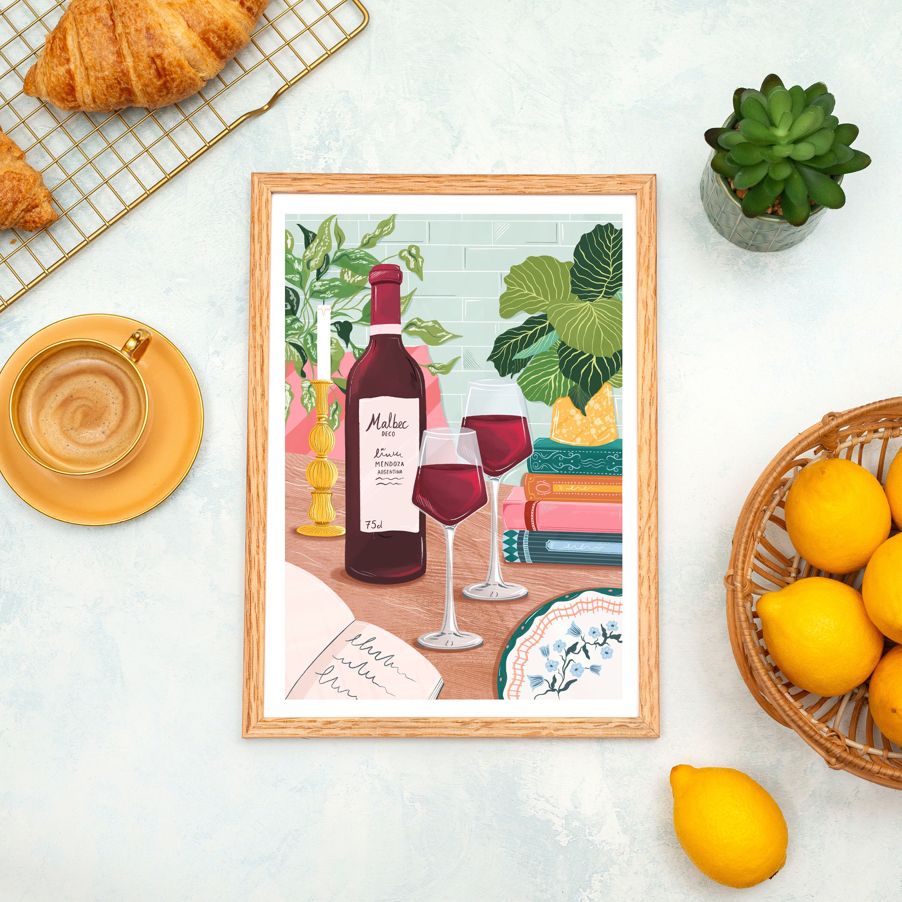 Wine Wall Art , Wine Lover Gift, Kitchen Decor, Art for Kitchen