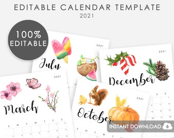 Psd Calendar Etsy