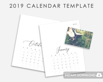 calendar 2019 etsy