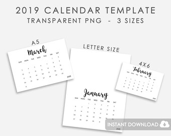 calendar template etsy template of calendar