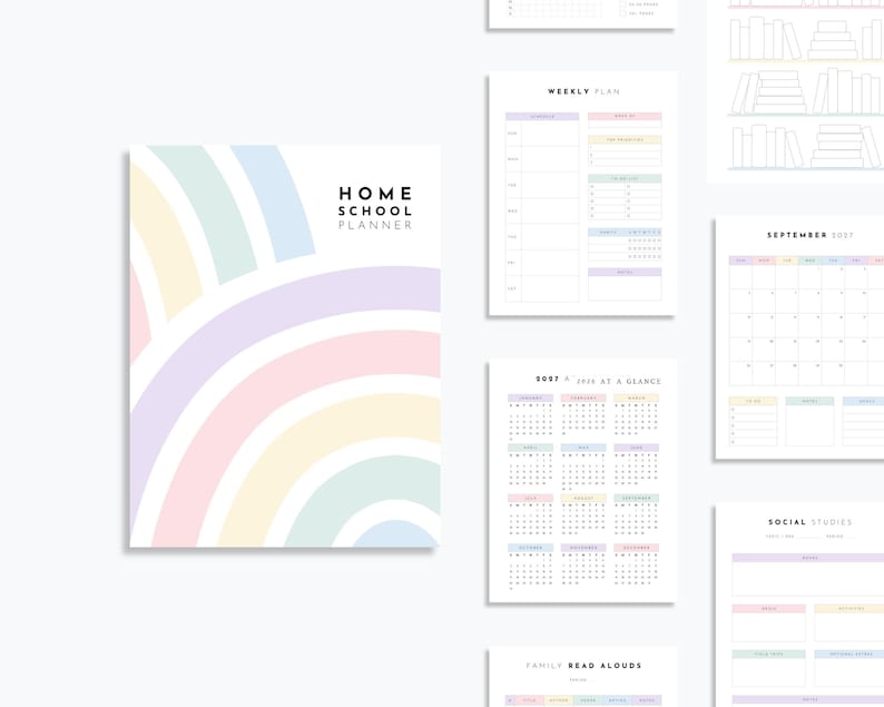 Ultimate Homeschool Planner | 2026 - 2027 | 250+ Pages image 1