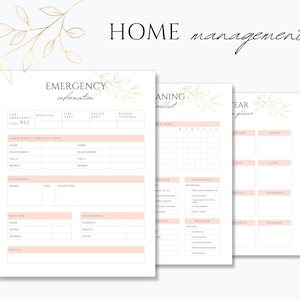 Home Management Binder | Printable