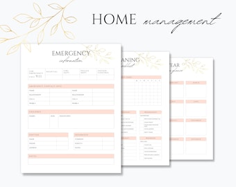 Home Management Binder | Printable