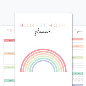 2024 2025 Homeschool Planner Printable | 90+ Pages | Multiple sizes