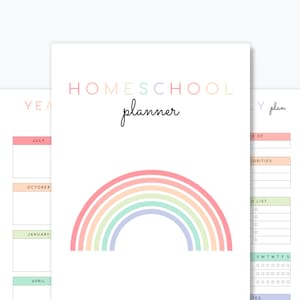 2025 2026 Homeschool Planner Printable | 90+ Pages | Multiple sizes