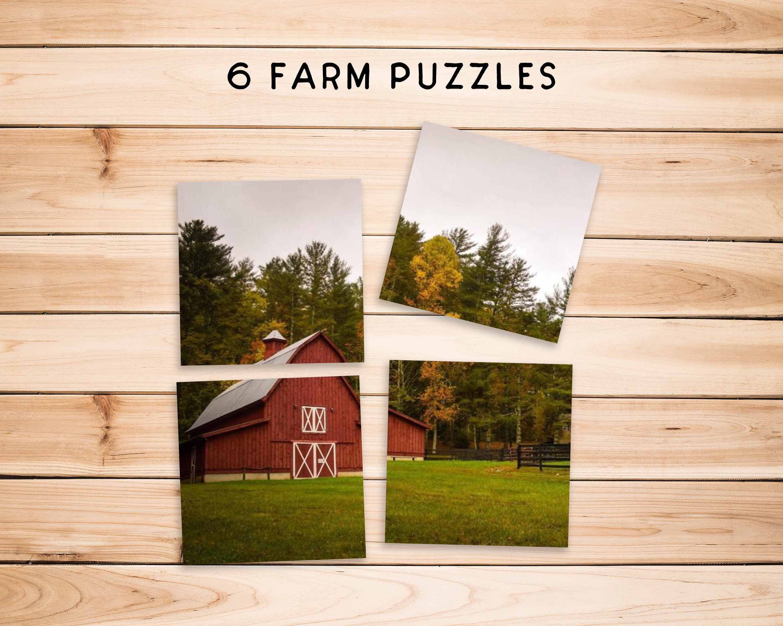 Printable Montessori Farm Theme Worksheets Kindergarten Farm - Etsy ...