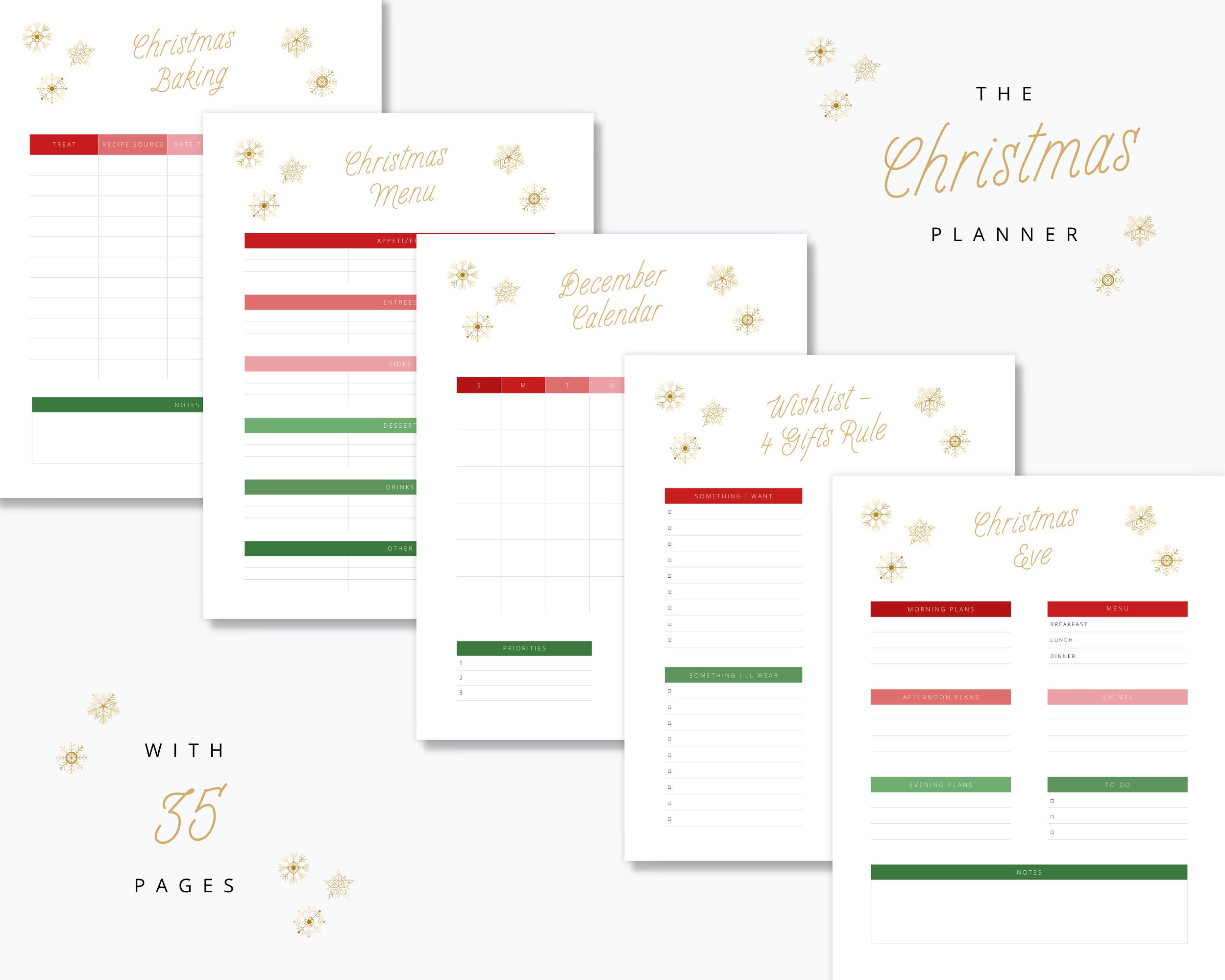 Printable Christmas Planner - Etsy
