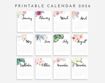 2026 Calendar Printable