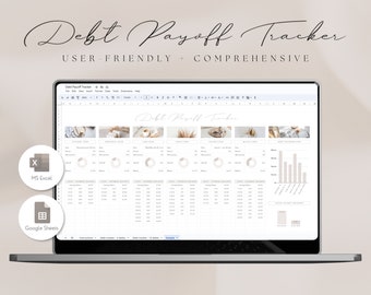 Debt Tracker Google Sheets Excel Spreadsheet Debt Payoff Tracker