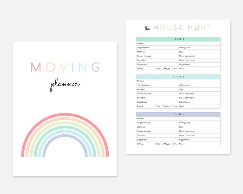 Moving Planner Printable image 2