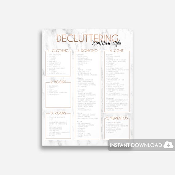 konmari printable konmari printable