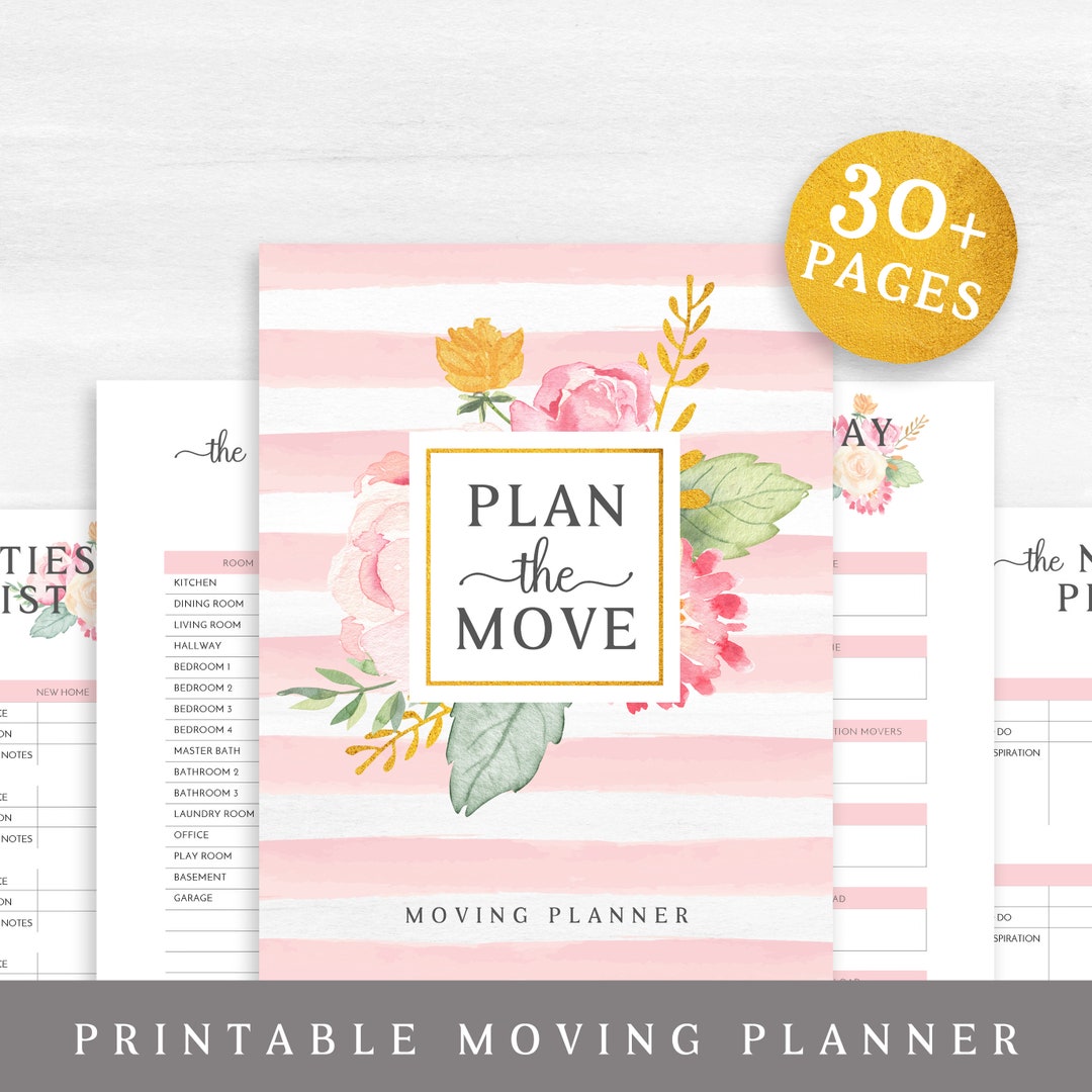 Moving Planner Printable - Etsy