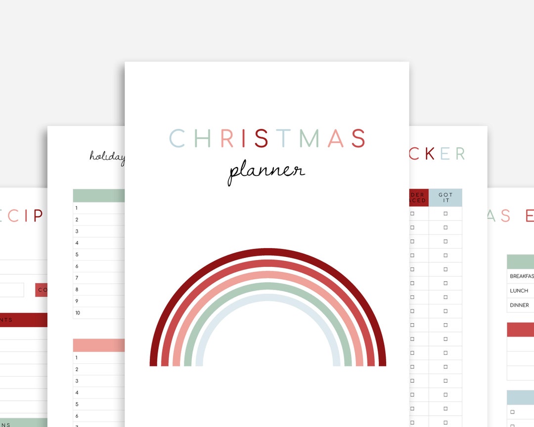 Christmas Planner Printable - Etsy