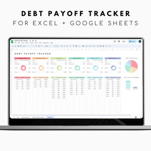 Debt Payoff Tracker Excel Google Sheets Debt Spreadsheet Debt Payment Tracker