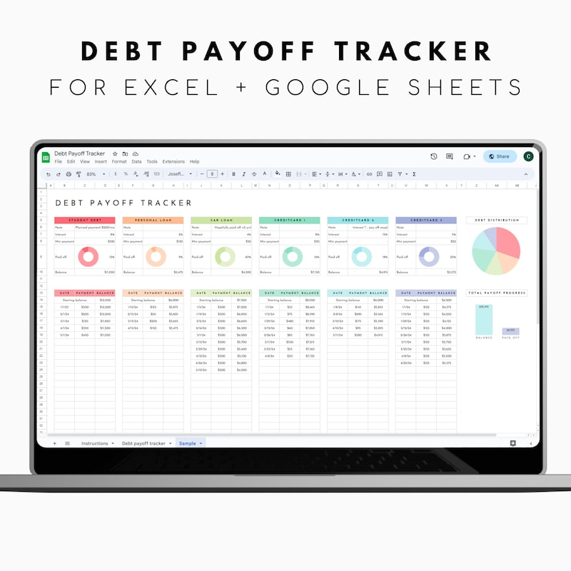 Debt Payoff Tracker - Etsy