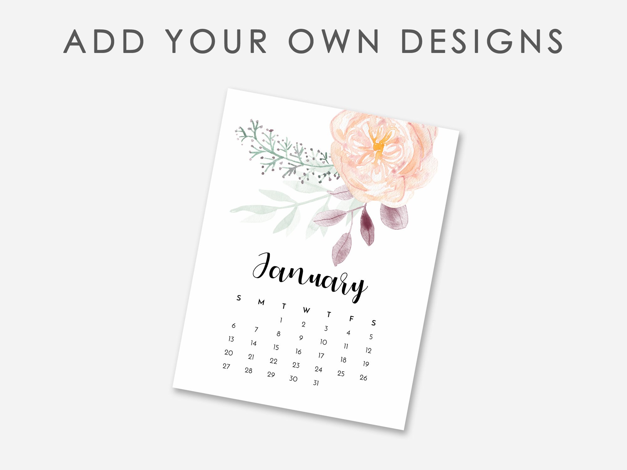 Photoshop Calendar Template 2023 2023 Calendar Template Photoshop 100% Editable | Etsy Australia