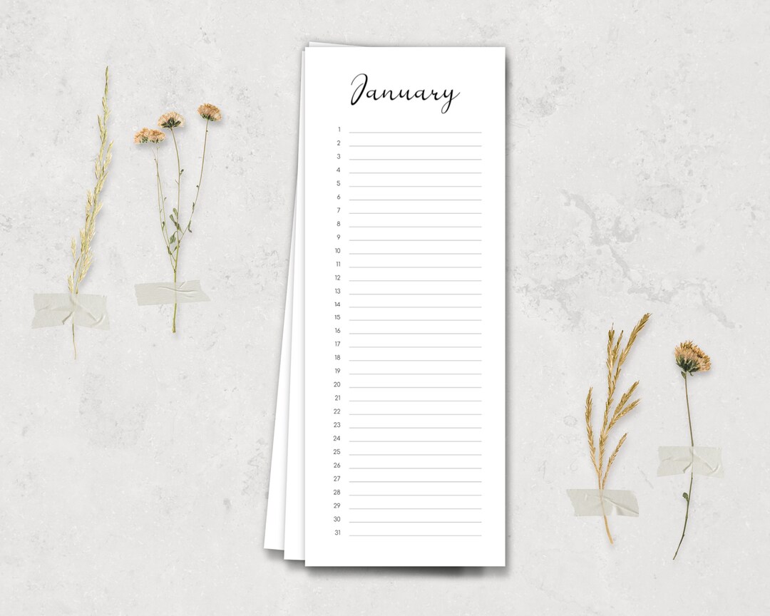 Editable Printable Perpetual Calendar Editable Printable Birthday Calendar - Etsy