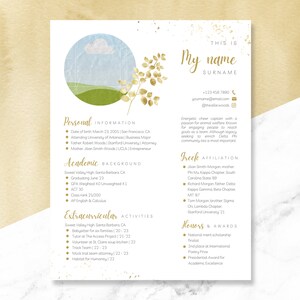 Sorority Social Resume Template | Canva image 3