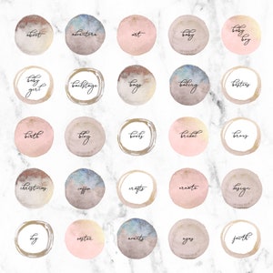 100 Instagram Story Highlight Icons Pink Rose Gold Metallic - Etsy