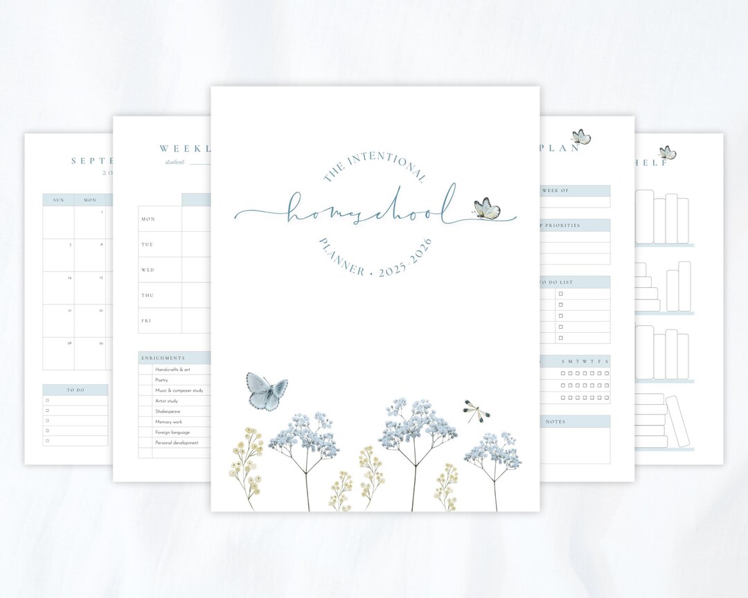 The Intentional Homeschool Planner 2025 2026 - Etsy