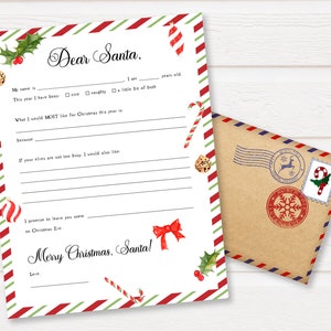 Letters To Santa Printable | Dear Santa Letter