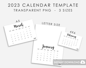 4x6 Calendar - Etsy