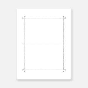 Plantilla de tarjeta plegada / 4x6, 5x7 / PSD, PNG, TIFF