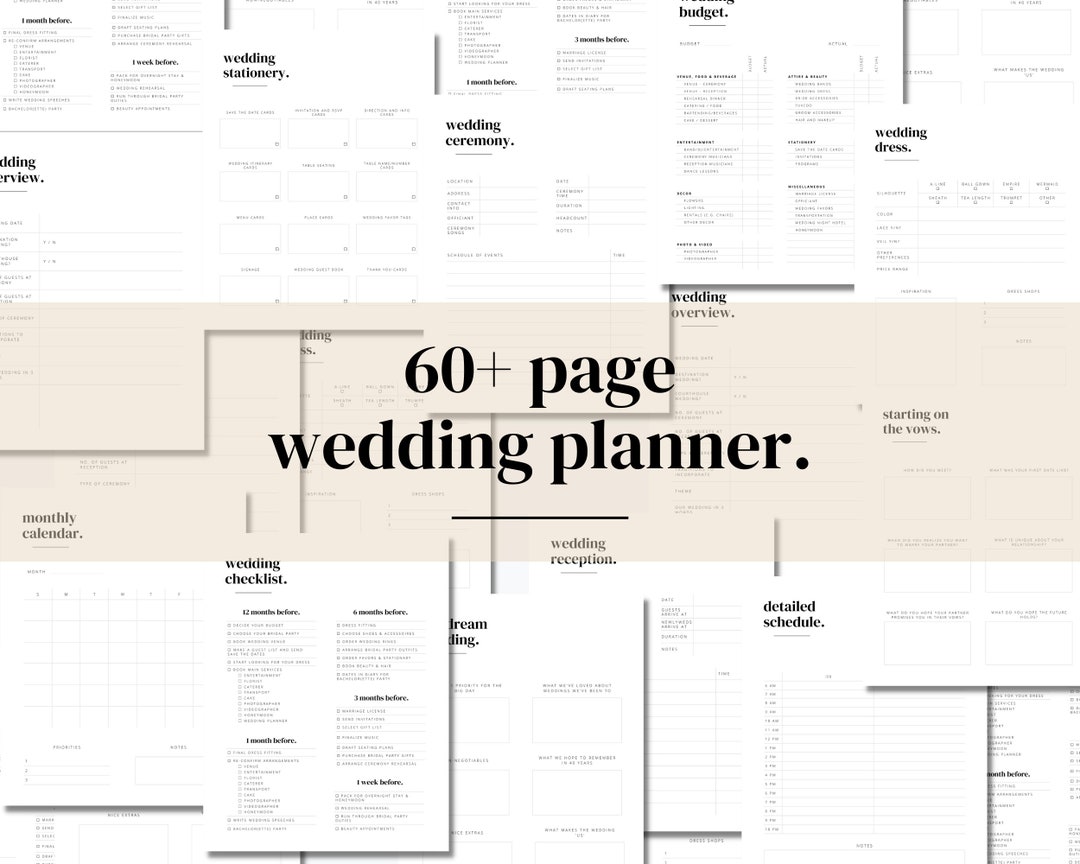 Wedding Planner | Printable - Etsy