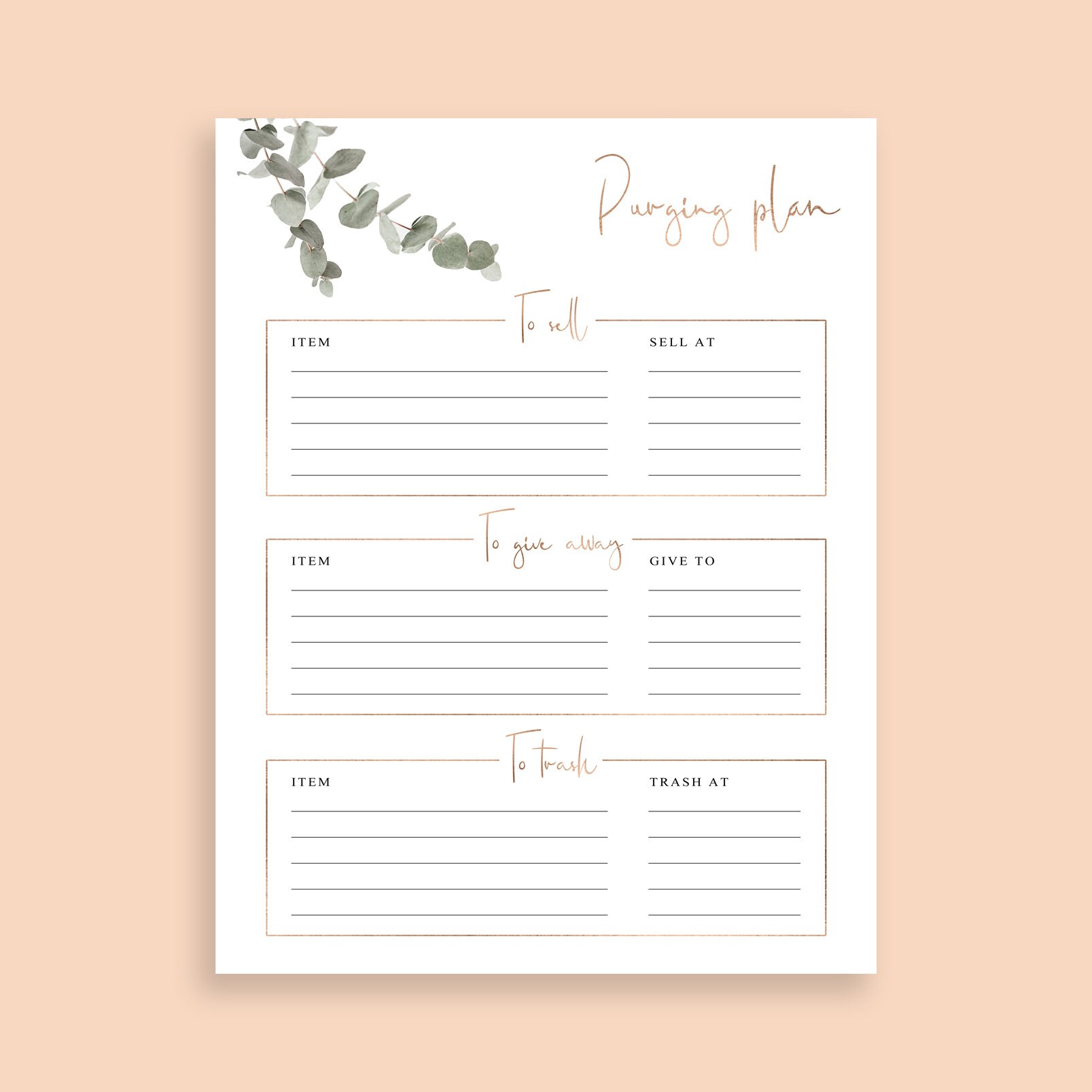 Marie Kondo Printable Konmari Checklist Printable Konmari - Etsy UK