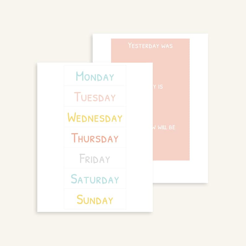 Morning Board for Kids Printable &amp; Editable - Etsy