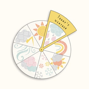 Printable Weather Wheel For Kids