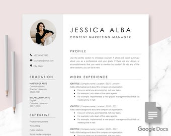 Photo Resume Template Google Docs