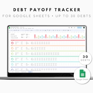 Hoja de cálculo de deuda para Google Sheets 30 Deuda
