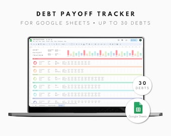 Debt Payoff Tracker for Google Sheets Debt Tracker