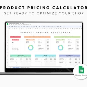 Product Pricing Template Google Sheets, Product Price Calculator Spreadsheet