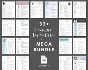 30+ Resume Template Mega Bundle | Google Docs