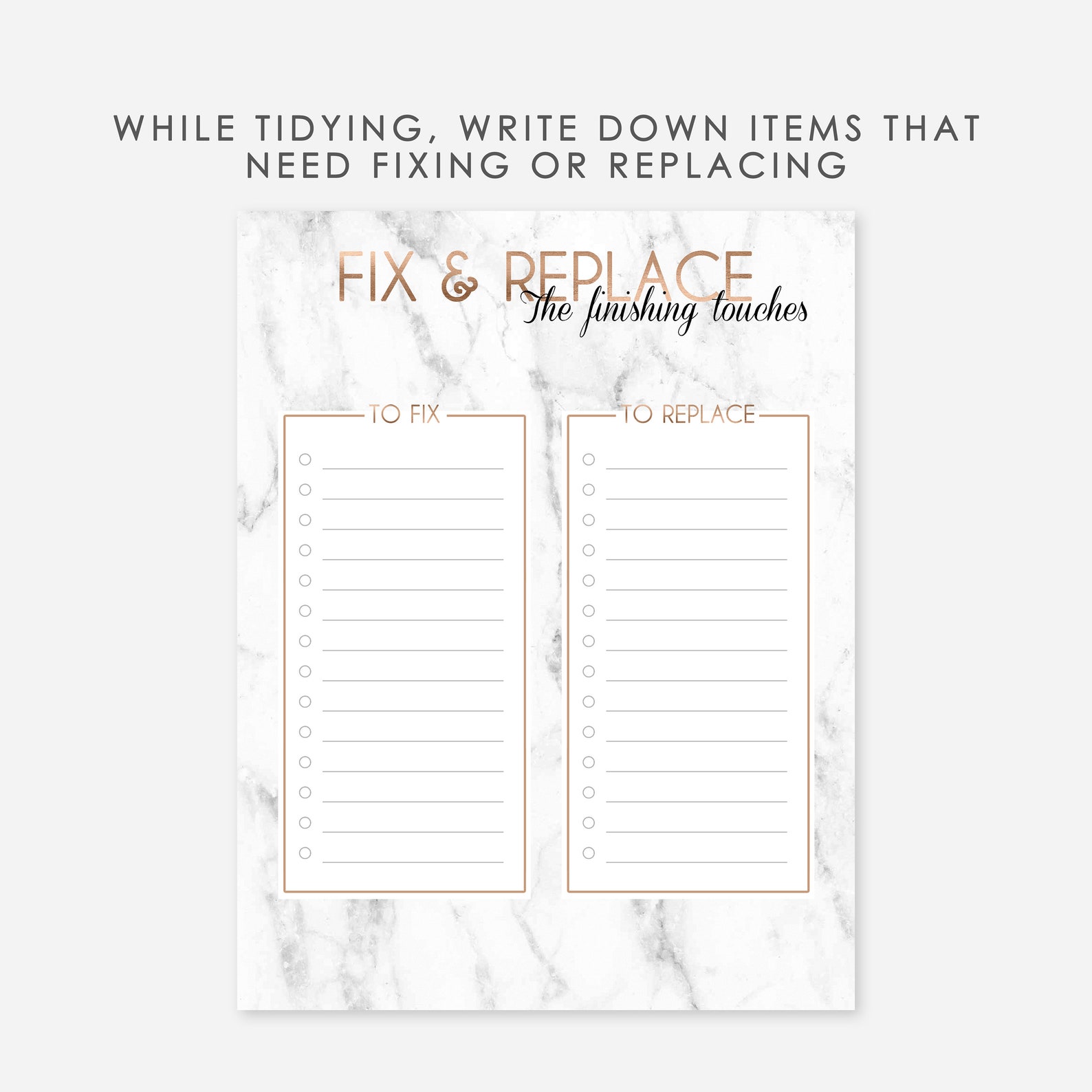 Konmari Decluttering Printable Konmari Printable Marie - Etsy UK