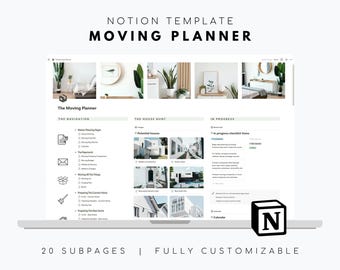 Plantilla de Notion para planificador de mudanzas